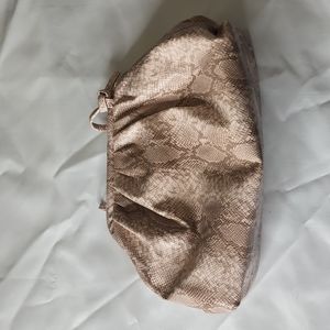 La voute  leather snake print clutch NWOT